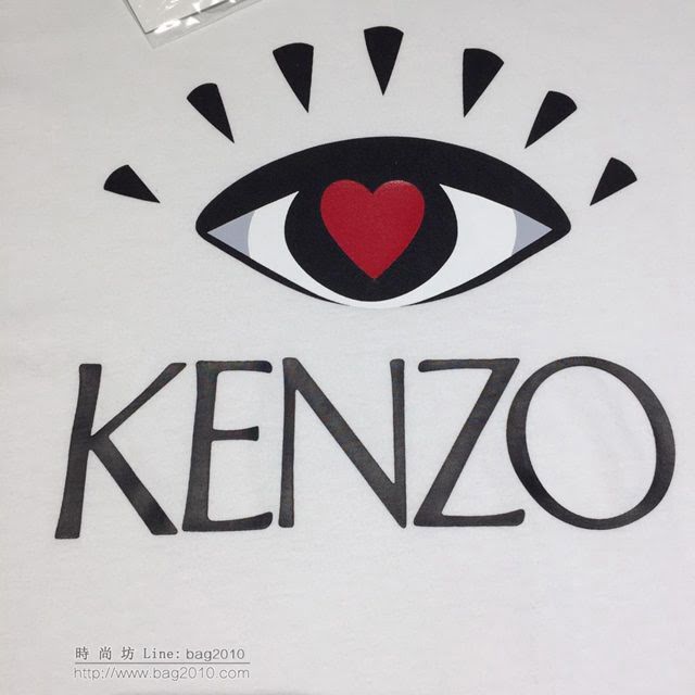 Kenzo短袖衣 2019春夏新款 凱卓男士白色T恤  tzy1784